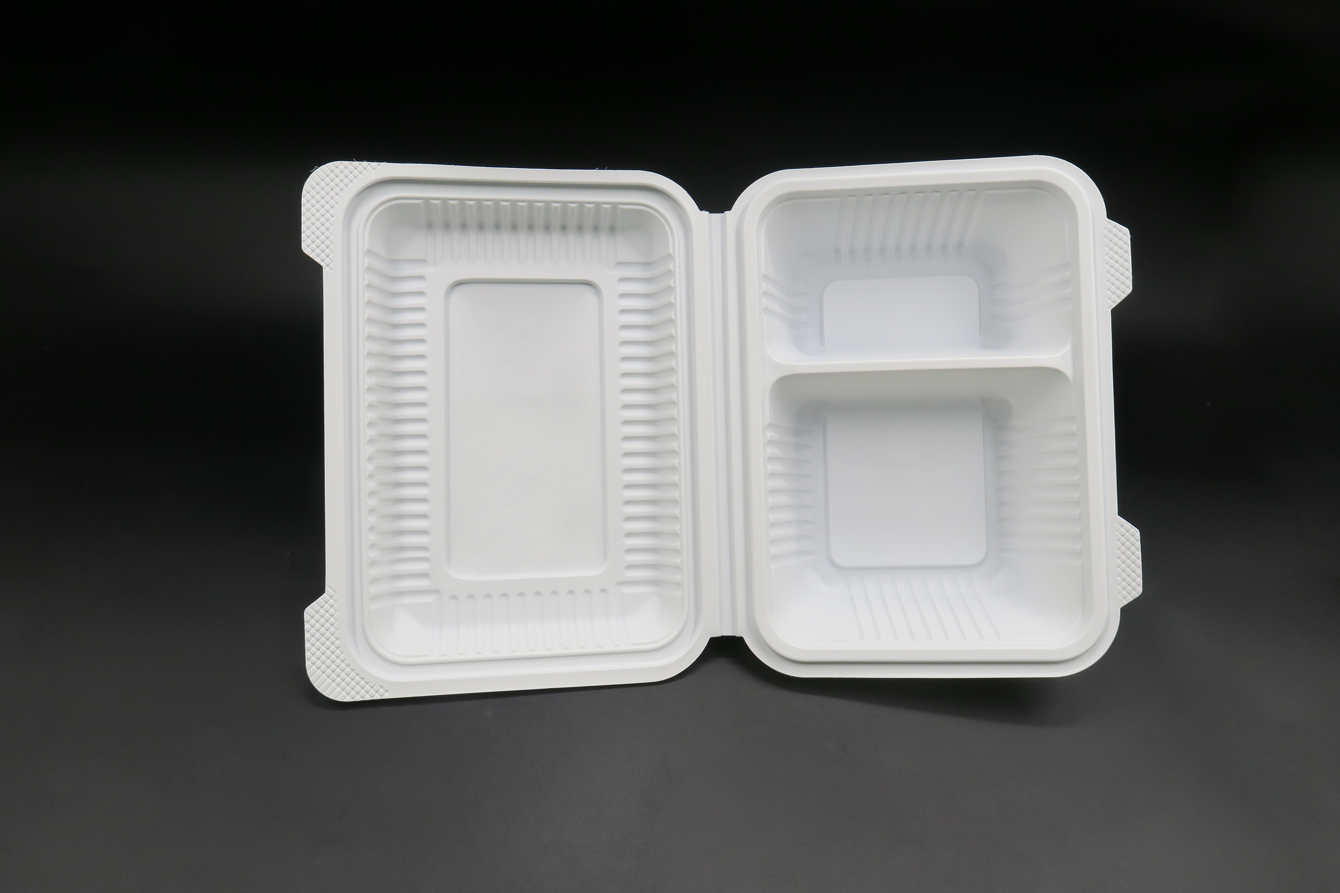 Fabrik-Einweg-Lunchbox aus Maisstärke aus Kunststoff zum Mitnehmen