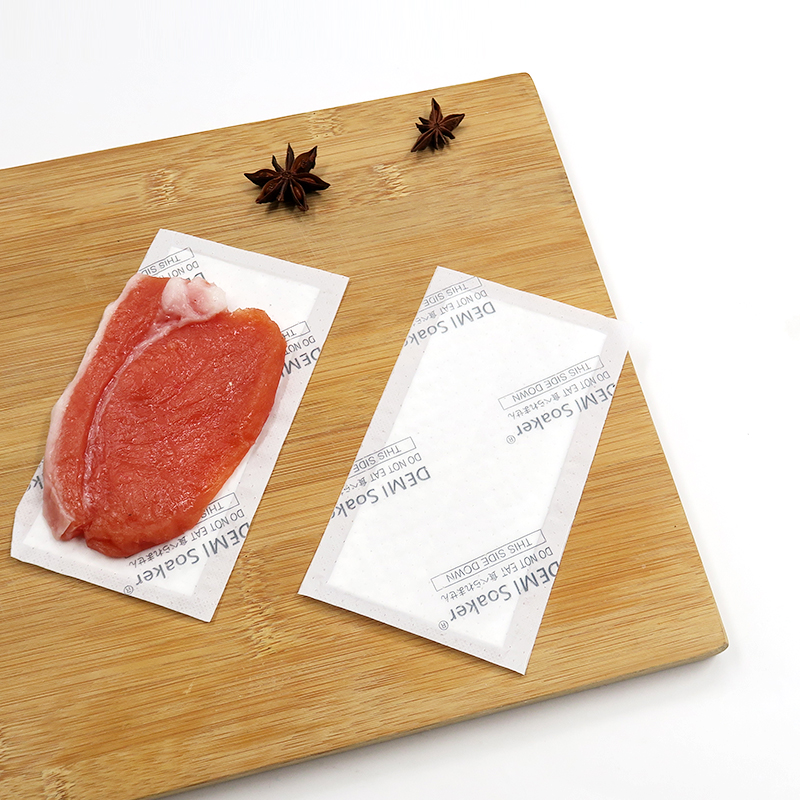 Absorbierendes Polymerpad für Fleischtablett. Hochwertiges absorbierendes Pad für Hühner